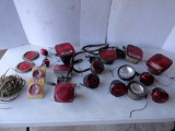 (15 Pieces) Assorted Lights, Wire, (2) Reflectors