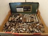Box of Assorted Sockets - Some Deep Well
