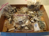 Box of Assorted Cabinet Door Pulls, Drawer Pulls,