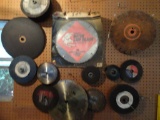 Wall Display Including Assorted Saw Blades &