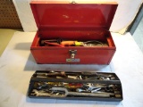 Napa Red Tool Box Tray w/ Assorted Tools, Hammer,