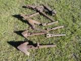 Assorted Cultivator Stems & Sweeps