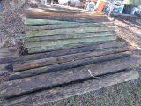 (38) Treated Wood Fence Posts: 6 1/2' (3 1/2