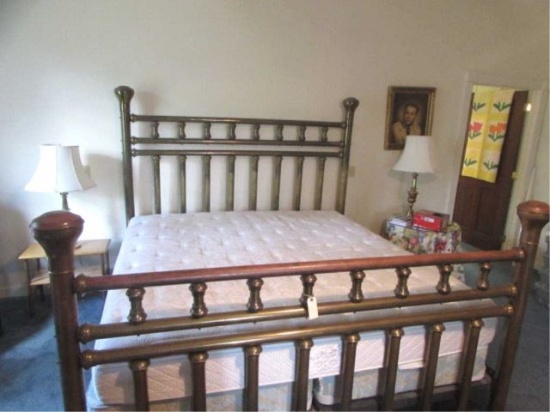 Vintage Brass King-Size Bed