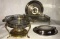Box of Assorted Silver Plate Items:  2-Handle