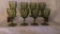 (8) Green Water Goblets