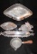 (5) Metal Serving Pieces:  16 1/2