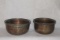 Pair of Vintage Pewter Washed Copper Bowls