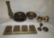 Assorted Brass Decorative Itemes:  (2) Pair of