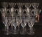 Assorted Stemware:  Set of (10) Martini Glasses,