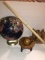 (2) Globes, Eagle Book Ends, Map