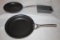 (3) Calphalon Items:  (2) Skillets, (1) Loaf Pan