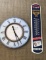 Advertising Outdoor Thermometer & Outdoor Clock