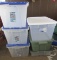 (6) Plastic Storage Containers:  (3) 12 Gallon,