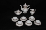 Seyei China Demitasse (Japan) Set:  Coffee Pot,