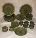 Set of Mitani Stoneware Dishes:  (8) Dinner