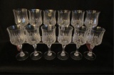 Set of (12) Cristal d'Arques (France) Lead