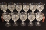 (11) Vintage Indiana Glass Company Diamond Point