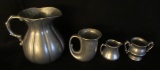 (4) Pewter Items:  8