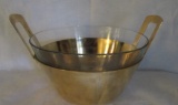 Brass 2-Handle Bowl with Glass Insert, Saks Fifth