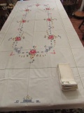 Rectangular Tablecloth with Cross Stitch