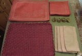 Assorted Placemats, Napkins, Napkin Rings:  Set