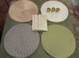 Assorted Placemats, Napkins & Napkin Rings:  (4)