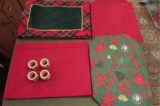 Assorted Placemats & Napkin Rings:  (4) Sets of