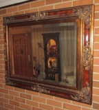 Beveled Mirror in Ornate Frame--47