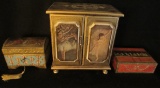 (3) Italian Florentine Jewelry Boxes:  Kellerman