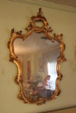 Mirror in Elaborate Gold Frame--27 1/2