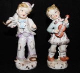 (2) Hand-Painted Ceramic Figurine(Japan)--7 1/2