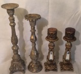 (4) Candle Holders:  22