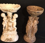 (2) Figurines—17 3/4” and 17 1/2” High