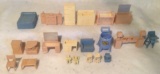 Vintage 1960's Plastic Dollhouse Furniture