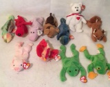 (11) Beanie Babies:  Valentino with Tag Error,