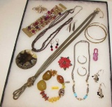 Assorted Signed & Unsigned Costume Jewelry