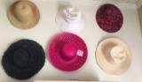 (6) Ladies Beach Hats