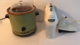 (3) Small Kitchen Appliances:  Rival Crock Pot,