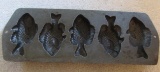 Cast Iron Fish Shaped Cornbread Pan