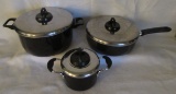 Box of T-Fal Pots & Pans:  Covered Dutch Oven, 1