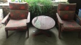 Redwood Table and Chairs