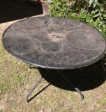 Round Metal Outdoor Table