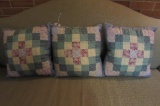 (3) Quilted Pillows