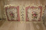 (2) Needlepoint Pillows