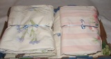 Assorted Queen-Size Sheets:  (4) Flat Sheets, (2)