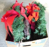 Box of (6) Christmas Wreaths