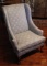 Upholstered Chair with Ball & Claw Feet--
