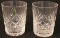 (2) Double Old Fashioned Glasses; 