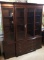 Mahogany Sheraton-Style China Cabinet with Dental